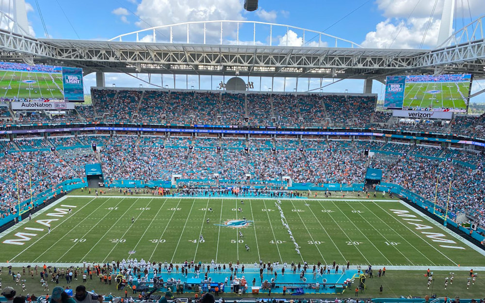 hard rock stadium home to the miami dolphins